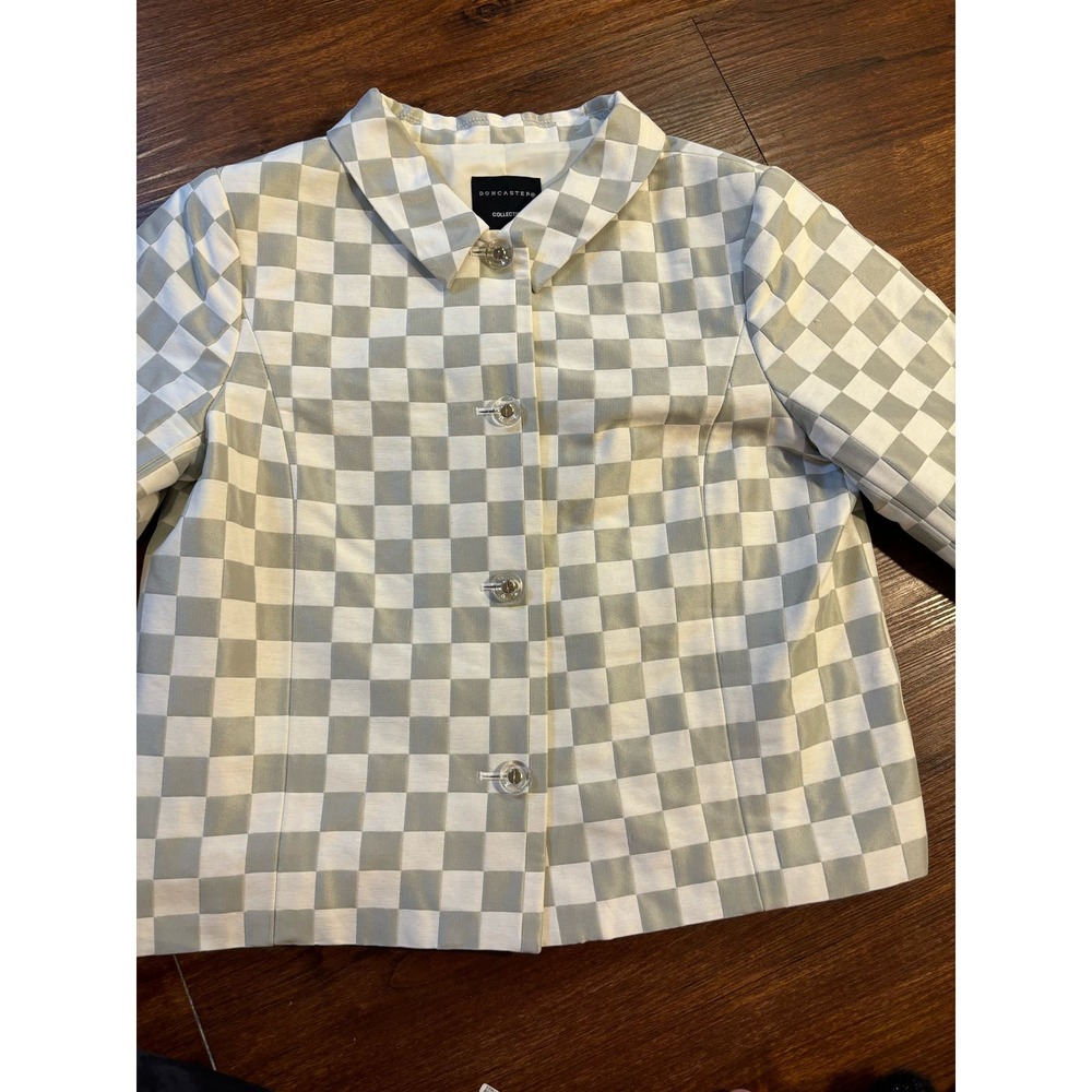 Doncaster collection retro checkered jacket size 4